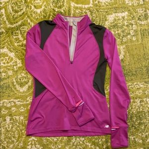New Balance Running tech pullover, with reflectors
